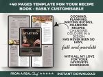 Cookbook Recipe Template Editable, Canva Recipes, Customizable Recipe Book Template, Editable Kitchen Cookbook Template, DIY Recipe Cookbook