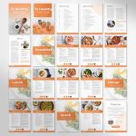 Editable Cookbook Template, Recipe PDF Template, Personal Trainer, Nutrition guide, fitness-templates, Editable Recipe Book, Meal planner