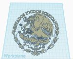 Image: Mexico Seal High Resolution 400 MegaPixels 3D STL PNG JPEG Cricut - Download