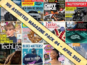 Exclusive 100 Assorted Magazines BUNDLE #4 April 2023 Release Digital Issue Magazines Tech, Finance, Gaming, Home, Gardening, Celebrity Mags