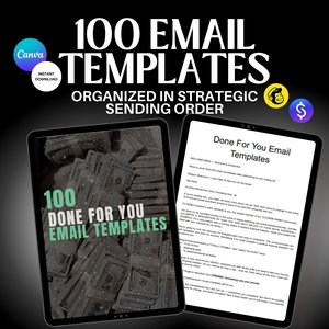 100 Stan Store Email Templates With Master Resell Rights, Private Label Lead Magnet Marketing Strategy PLR Done-For-You MRR Digital Product