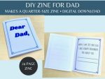 Personalized gift for dad Keepsake gift for Father’s Day DIY dad zine all about dad book handmade booklet for Father’s Day Dad’s birthday