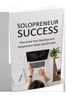 Solopreneur Success eBook/Social Media/Longevity/Lifestyle changes/Google/Goal/Strategy/Help/Self Help/Resolution/Achieve/Effort