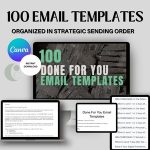 100 Stan Store Email Templates With Master Resell Rights, Private Label Lead Magnet Marketing Strategy PLR Done-For-You MRR Digital Product