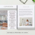 Beauty Business Beginners Manual Canva Editable Course Ebook Tutorial Trainer Educator Learn Guide Salon Management Aesthetician Training