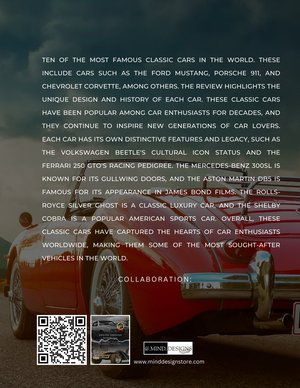 Book magazine Classic Cars in the history: Selections of the best classic cars, American car, muscle car, classic car art, books, Motor Car