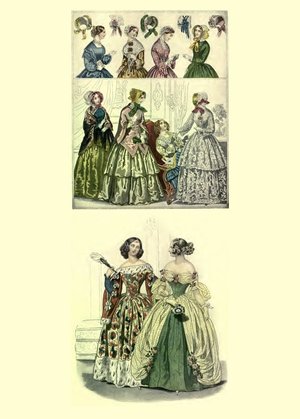 1786 ~ 1912 PARIS LONDON FASHIONS 155 Full Page Colored Images of Dresses Perfect for Costume Designers Printable 394 Pages Instant Download