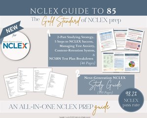 NCLEX Study Guide, NCLEX Guide to 85© Study Guide | Complete Next-Gen nclex-RN Study Plan, ngn Study Guide, Nursing Perspective