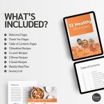 Editable Cookbook Template, Recipe PDF Template, Personal Trainer, Nutrition guide, fitness-templates, Editable Recipe Book, Meal planner