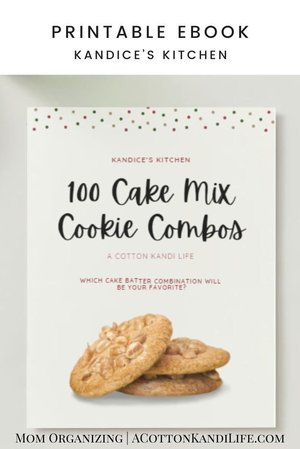 100 Cake Mix Cookie Combinations Digital Recipe Book | Digital Cookbook, Recipe Printables