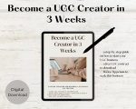 Become a UGC Creator in 3 weeks! Your step-by-step guide to becoming a successful UGC Creator, including a free UGC contract and invoice!