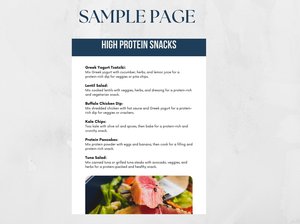 60 Protein Snacks with Resell Rights, Health Coach Lead Magnet, Nutrition Coach, Done for you, PLR ebook, Wellness Coach, Protein snacks