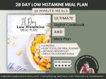 4 Weeks Low Histamine Meal Plan | 52 recipes | Grocery List | Simple Recipes| Nutritional Information