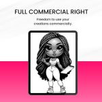 ChatGPT & Dalle3 Prompt Guide | 25 African Chibi Girl Coloring Pages | 25+ Chibi Prompts | Commercial Rights | ChatGPT prompts unlimited