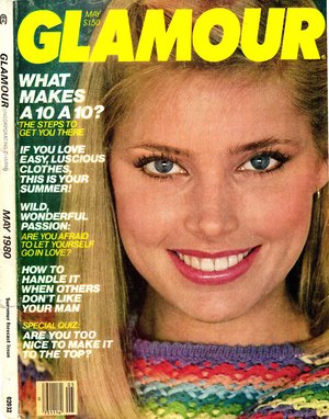 Glamour May 1980 Vintage PDF Magazine Digital Download: Kelly Emberg Cover, Bo Derek, 80s Swimsuits, Shelley Hack, 80s Summer Fashion, 1980