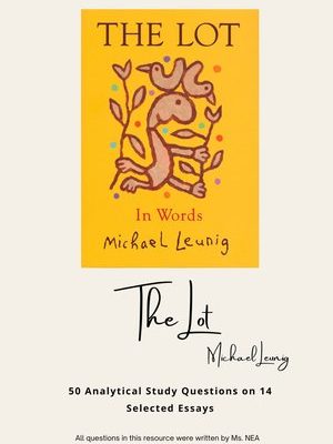 Michael Leunig's 'The Lot' - Comprehension Questions on Selected Essays