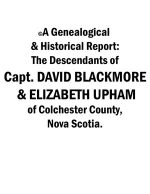 Capt. David Blackmore & Elizabeth Upham eReport