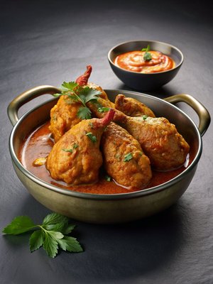 recipe book 10 different chicken-based recipes from Indian cuisine