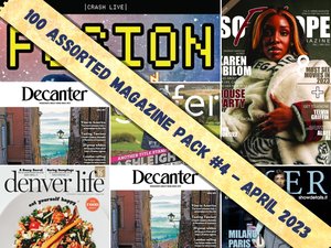 Exclusive 100 Assorted Magazines BUNDLE #4 April 2023 Release Digital Issue Magazines Tech, Finance, Gaming, Home, Gardening, Celebrity Mags