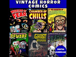 Vintage Horror Comics Collection - 1214 PDF Comic Books - Tales of Horror Comics, Chamber of Chills Comics and many more - Digital Download