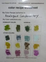 COLOR Recipe Color Scheme Painting Planning WORKSHEET  PDF Plan for Better Paintings