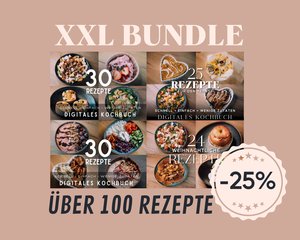 XXL BUNDLE - over 25% DISCOUNT! 4 cookbooks, 100+ recipes (quick, easy & healthy)