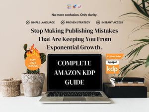 Complete Amazon KDP Guide, How To Publish Low and Medium Content Books that Sells, Passive Income with Coloring Books, KDP Book Template