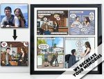 Custom Couple Comic Strip - Comic Book Lover Gift - First Anniversary Paper Gift - Engagement Wedding Anniversary - Nerdy Marriage Proposal