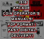 1516 Coin Op Operators Arcade Manuals ! PDF INSTANT Delivery