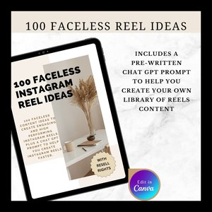 Done For You Faceless Instagram Growth Bundle, 6 PLR-MRR Guides + 200 Done For You Instagram Reels and 50 Faceless Instagram Posts with MRR