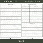 Annotation & Book Review Card Printable