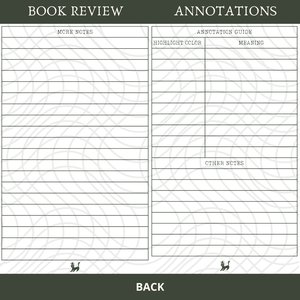 Annotation & Book Review Card Printable