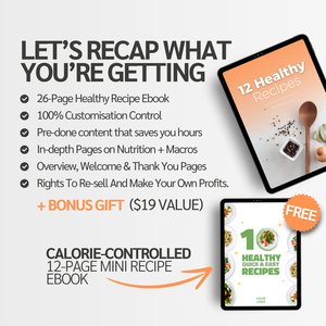 Editable Cookbook Template, Recipe PDF Template, Personal Trainer, Nutrition guide, fitness-templates, Editable Recipe Book, Meal planner