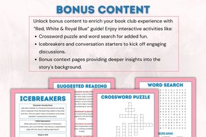 Red White & Royal Blue by Casey McQuiston, Book Club Discussion Guide Printable, Steamy Booktok LGBTQ Romance Novel, Young Adult Book Ideas