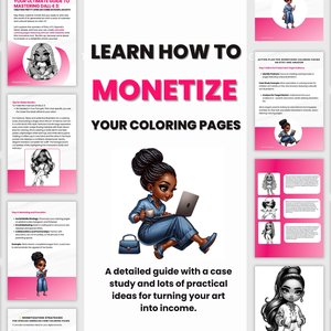 ChatGPT & Dalle3 Prompt Guide | 25 African Chibi Girl Coloring Pages | 25+ Chibi Prompts | Commercial Rights | ChatGPT prompts unlimited