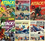 vintage war comics - Attack comics collection. 9 issues, Over 300 pages, 1950s vintage army comics, pdfs suitable for pc, phones, tablets