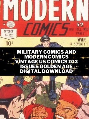 Military Comics and Modern Comics Vintage Us Comics 102 Issues Golden Age Digital Download-CBR Format