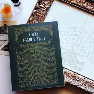 Family Tree Book BUNDLE 2 - Get 2 paperback genealogy notebooks, and 2 Beautiful Family Tree Chart JPGs to print as many times as you like