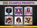 100 Chibi Character AI Art Prompts Bundle | Dalle 3 | Big-Headed Dolls | Chibi Kawaii |  Bing Creator DALL-E3 | ChatGPT | AI Art Prompt