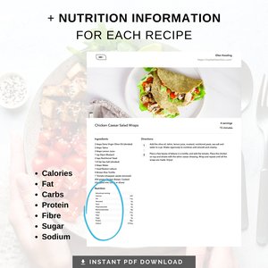 100 Healthy Recipes Ebook, Healthy Recipes, Recipe Ebook, Weekly Meal Prep, Meal Planner, Created by a Dietitian, A4, Printable PDF Download