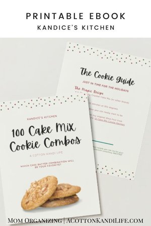 100 Cake Mix Cookie Combinations Digital Recipe Book | Digital Cookbook, Recipe Printables