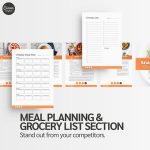 Editable Cookbook Template, Recipe PDF Template, Personal Trainer, Nutrition guide, fitness-templates, Editable Recipe Book, Meal planner