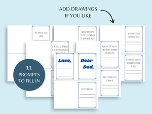 Personalized gift for dad Keepsake gift for Father’s Day DIY dad zine all about dad book handmade booklet for Father’s Day Dad’s birthday