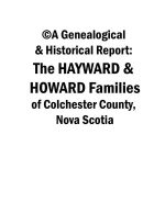 The HAYWARD / HOWARD Family eReport