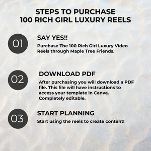 100 Rich Girl Luxury Faceless Reel Story Videos Master Resell Rights (MRR) and Private Label Rights (PLR) Digital Product