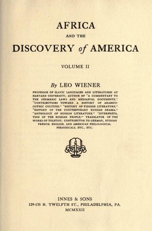 1897 Africa and the Discovery of America by Leo Weiner Volume II Instant Download PDF file Public Domain