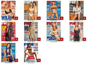 10 x Exclusive FHM UK Magazines back issues 1999 - PDF Digital Downloads