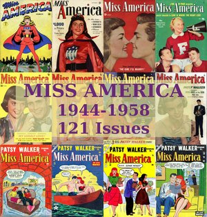 Miss America Magazine, Women Beauty Fashion Comics Magazine, Rare Vintage Magazine Collection, Digital Downloadable Magazine