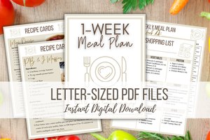 1-Week Baby/Toddler Meal Plan | Grocery List | Meal Plan Recipe Cards | Baby-led Weaning & Toddler Eating