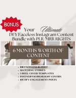 Done for you FACELESS Digital Marketing Guide Bundle with Master Resell Rights MRR & Private Label Rights PLR Done-For-You Digital Products